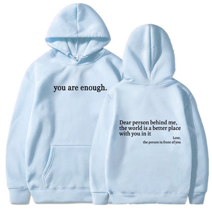''Dear Person Behind Me'' Plush Hoodie
