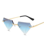 Gold framed with gray/blue lens
