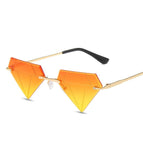 Gold frame with orange/yellow lens
