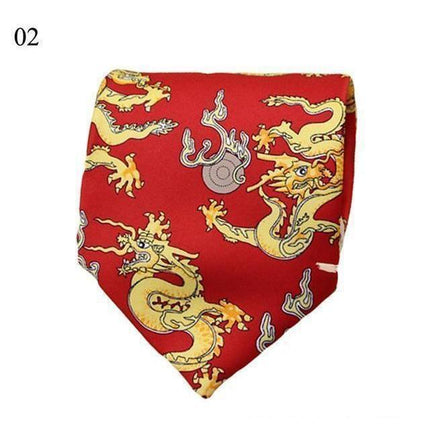 Dragon Collection Wide Neckties - 6 Colors & Styles