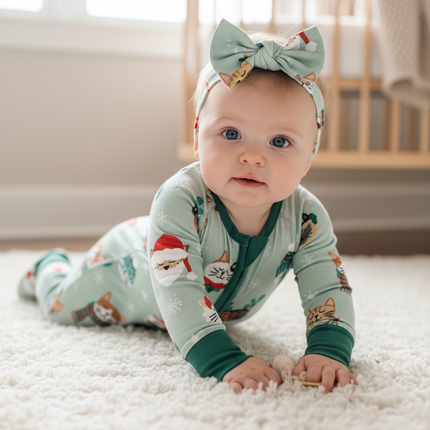 Purr The Halls (Bow Headband)