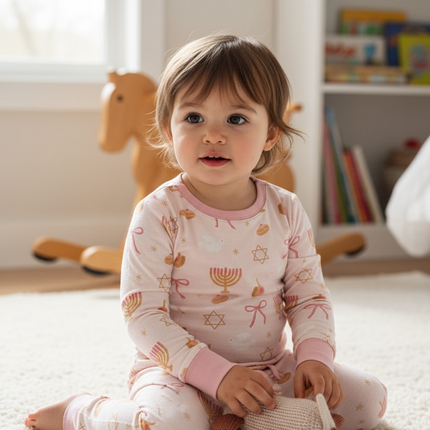 Pretty In Hanukkah (Long Sleeve PJ)