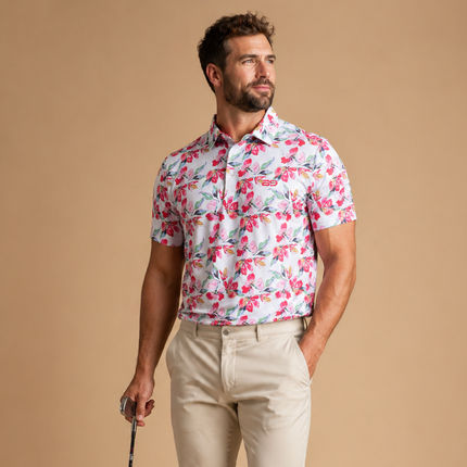 Cherry Blossom Performance Polo
