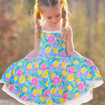 Molly Athleisure Dress - Lemon Zest