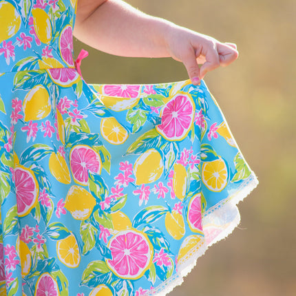 Molly Athleisure Dress - Lemon Zest