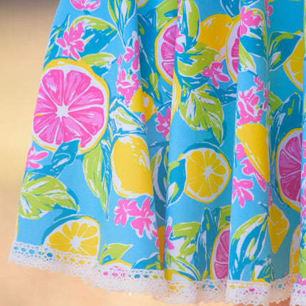 Molly Athleisure Dress - Lemon Zest