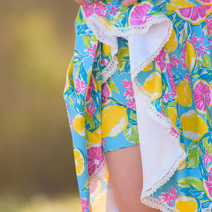 Molly Athleisure Dress - Lemon Zest