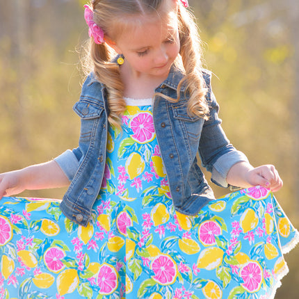 Molly Athleisure Dress - Lemon Zest