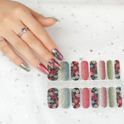 Ombre Sparkle Floral