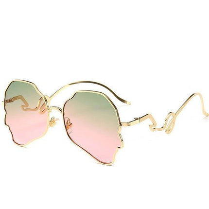 Eccentric Wavy Frame Sunglasses