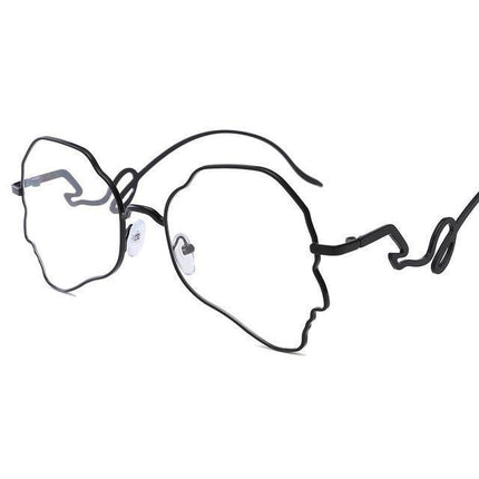 Eccentric Wavy Frame Sunglasses