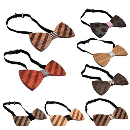 Edgy Collection Wooden Bow Ties - 8 Colors & Styles