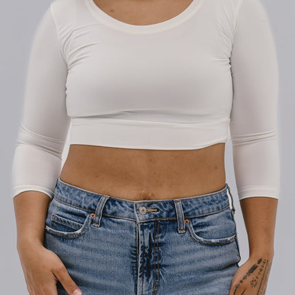 Elegant 3/4 Sleeve Halftee