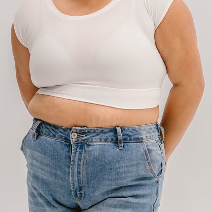 Elegant Basic Cap Sleeve Halftee