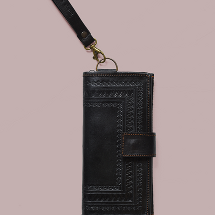 Embossed Wallet Wristlet
