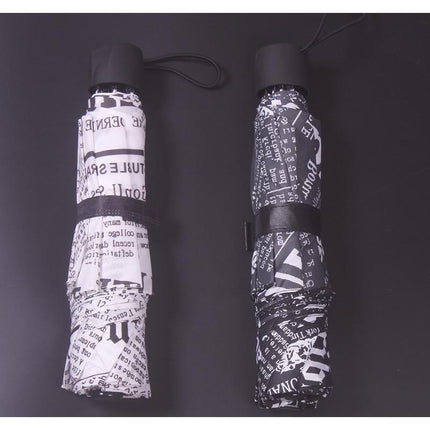 English Newspaper Collection Umbrellas - 3 Colors