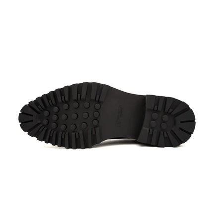 Espresso Leather Platform Chelsea