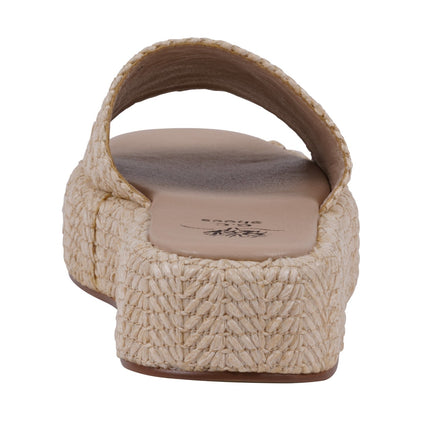 Women's Evie Natural Platform Slide