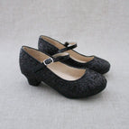 Black Glitter / 9 Toddler