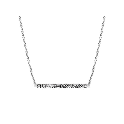 Diamond Cut Bar Necklace