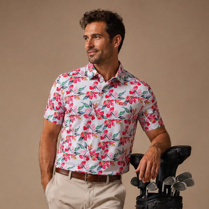 Cherry Blossom Performance Polo