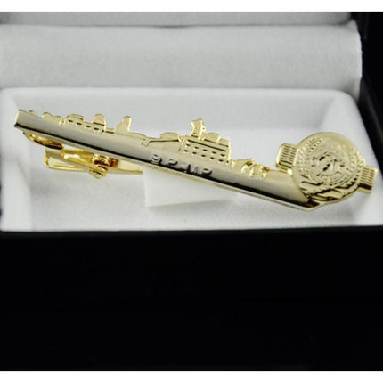 Fancy Gold Ship Tie Bar/Clip