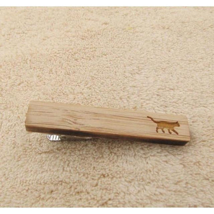 Favorite Animal Collection Wooden Tie Bars/Clips - 7 Styles