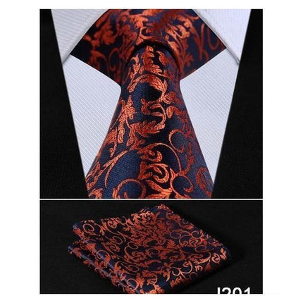 Floral Wide Neckties & Handkerchiefs Collection - Multiple Styles
