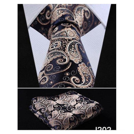 Floral Wide Neckties & Handkerchiefs Collection - Multiple Styles