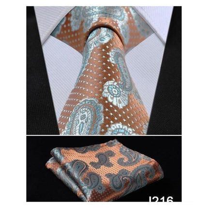 Floral Wide Neckties & Handkerchiefs Collection - Multiple Styles