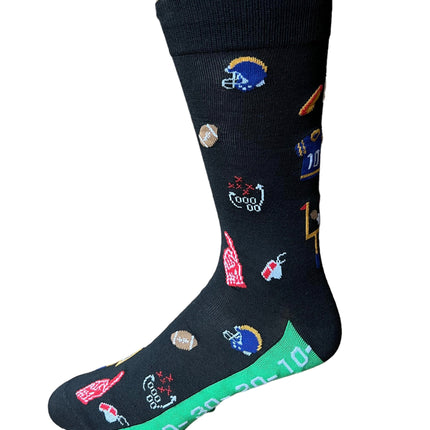 Touchdown Socks in Black