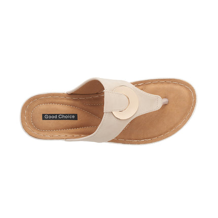 Women's Genelle Natural Wedge Sandals