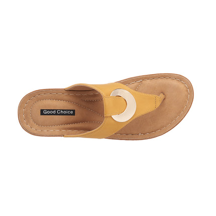 Women's Genelle Yellow Wedge Sandals