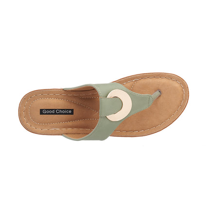 Women's Genelle Green Wedge Sandals
