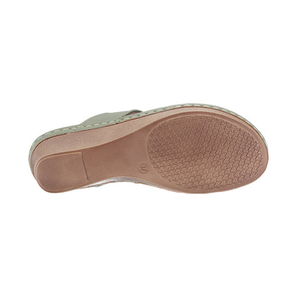 Women's Genelle Green Wedge Sandals