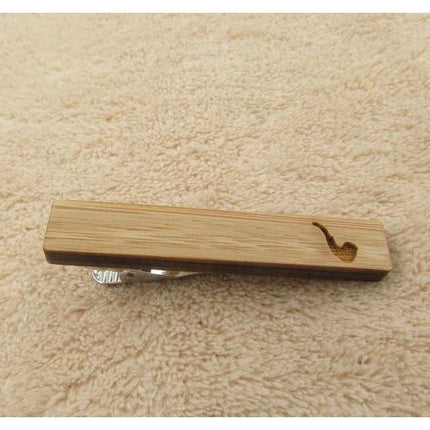 Gentlemen Mustache Collection Wooden Tie Bars/Clips