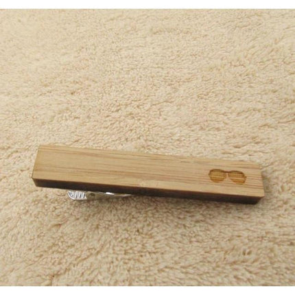 Gentlemen Mustache Collection Wooden Tie Bars/Clips