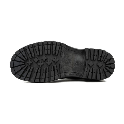 Genuine Crocodile Leather Men's Derby Brogues Black