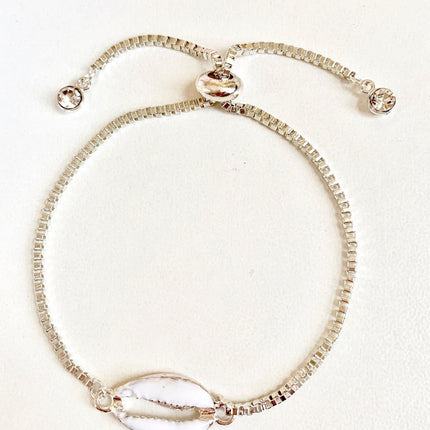 Seashell Bracelet Adjustable Spring Closure