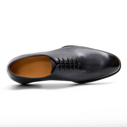 Seamless Goodyear Mens  Coffee Oxford Dress Shoes Lron Gray