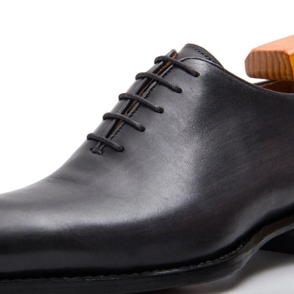 Seamless Goodyear Mens  Coffee Oxford Dress Shoes Lron Gray