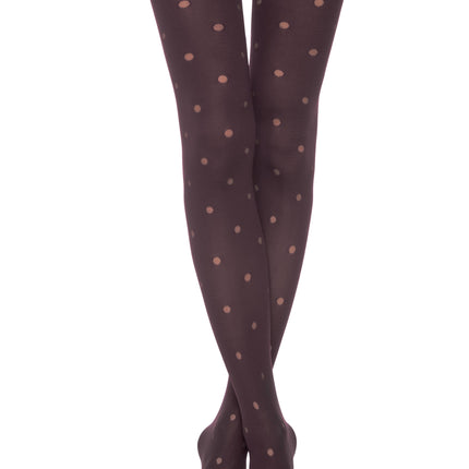 Conte Enjoy 50 Den - Fantasy Opaque Women's Tights with Sheer Polka Dots (19С-241СП)
