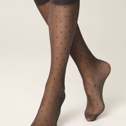 Conte Dots 40 Den - Fantasy Knee-Highs for Women (21C-147SP)