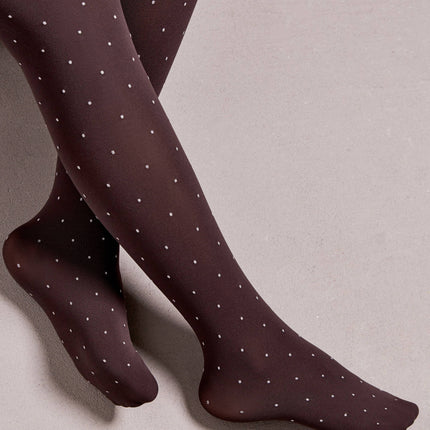 Conte Nadin 50 Den - Fantasy Dense Tights for Girls with a "small silver dots" - 10yr. 12yr. 14yr, 16yr. (14С-108СП)