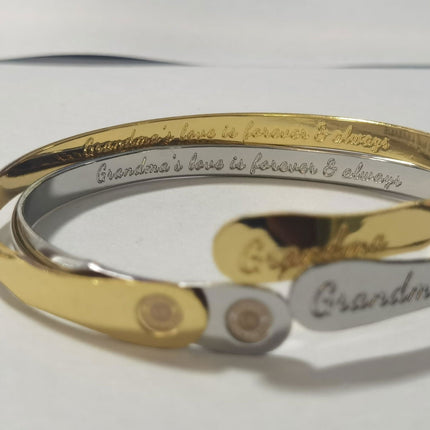 Grandma Bracelet – “Grandma’s Love Is Forever Always” Inspirational Jewelry Gift