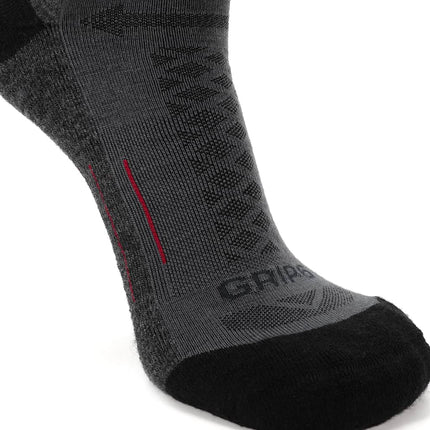 8 Pairs Graphite - Hike Crew Midweight Merino Wool Sock