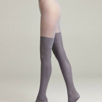 Conte Erica 60 Den - Fantasy Opaque Women's Tights with Imitation Mélange Golfs (12С-7СП)