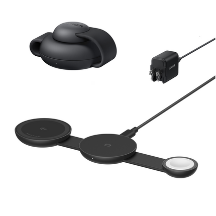 Anker MagGo Wireless Charging Station (3-in-1, Foldable Pad)