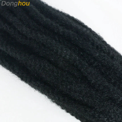 18" Marley Hair for Braids | Afro Kinky Ombre Braiding Hair | Kanekalon Extensions | 30 Strands/Pack