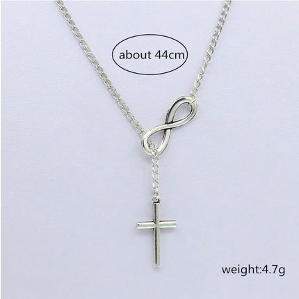Multi Layer Necklace Chain Double Infinity Necklaces Pendants